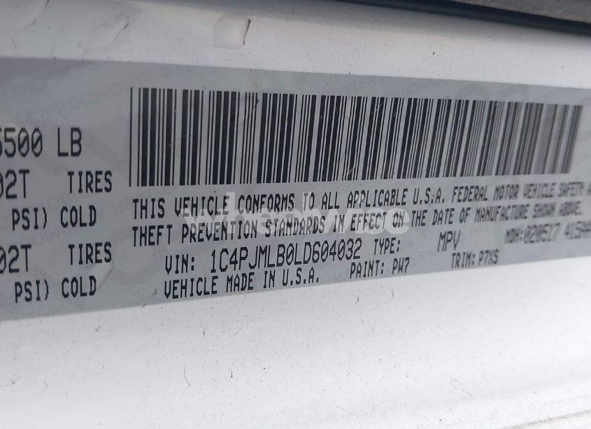 Photo 9 of 2020 Jeep Cherokee LATITUDE PLUS 4X4 (VIN 1C4PJMLB0LD604032)