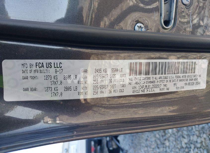 Photo 9 of 2018 Jeep Cherokee LATITUDE PLUS 4X4 (VIN 1C4PJMLB1JD532917)