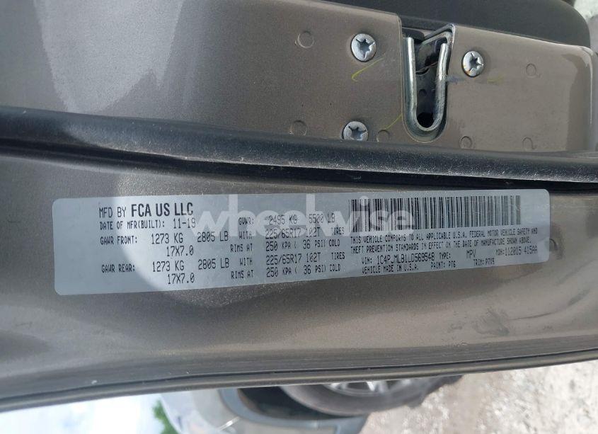 Photo 9 of 2020 Jeep Cherokee LATITUDE PLUS 4X4 (VIN 1C4PJMLB1LD569548)