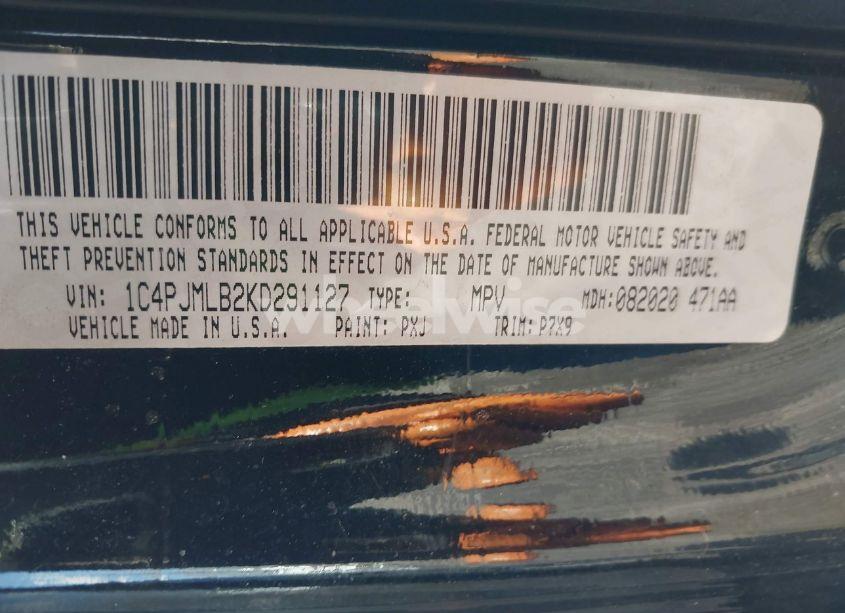 Photo 9 of 2019 Jeep Cherokee ALTITUDE 4X4 (VIN 1C4PJMLB2KD291127)