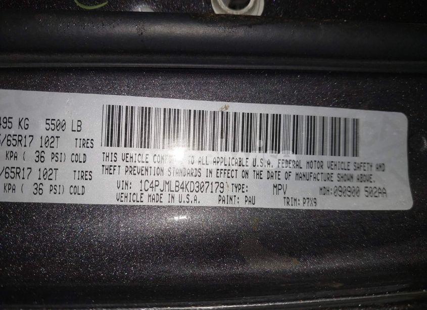 Photo 9 of 2019 Jeep Cherokee LATITUDE PLUS 4X4 (VIN 1C4PJMLB4KD307179)