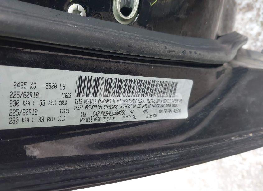 Photo 9 of 2020 Jeep Cherokee ALTITUDE 4X4 (VIN 1C4PJMLB4LD584254)