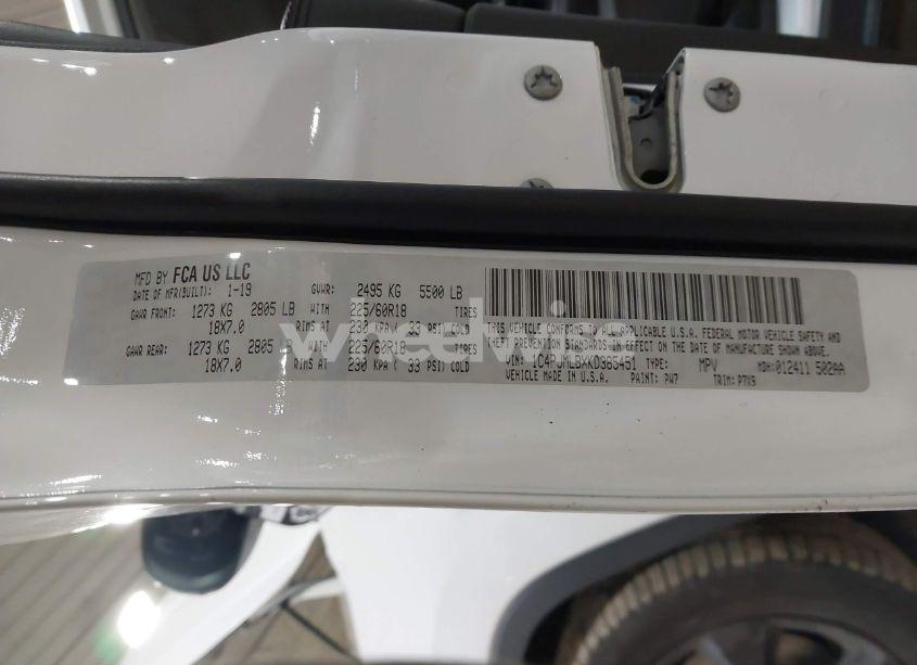 Photo 9 of 2019 Jeep Cherokee ALTITUDE 4X4 (VIN 1C4PJMLBXKD385451)