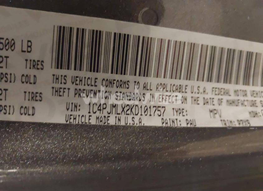 Photo 9 of 2019 Jeep Cherokee LATITUDE PLUS 4X4 (VIN 1C4PJMLX2KD101757)