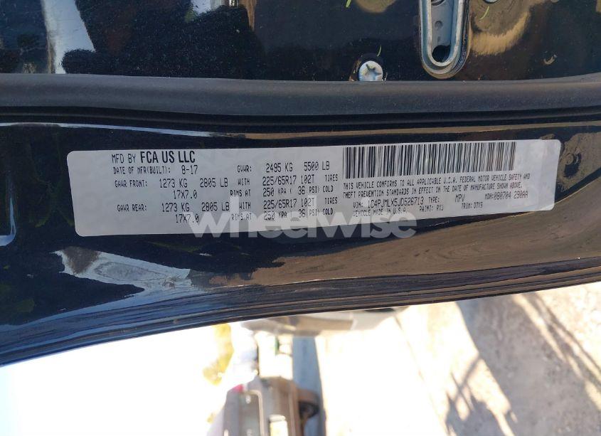 Photo 9 of 2018 Jeep Cherokee LATITUDE PLUS 4X4 (VIN 1C4PJMLX5JD526713)