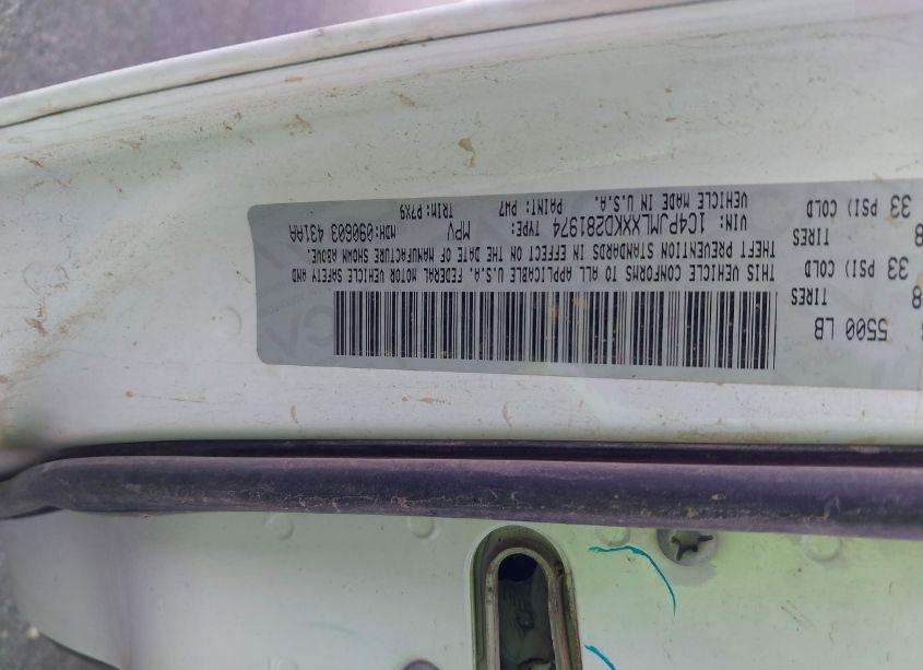 Photo 9 of 2019 Jeep Cherokee ALTITUDE 4X4 (VIN 1C4PJMLXXKD281974)