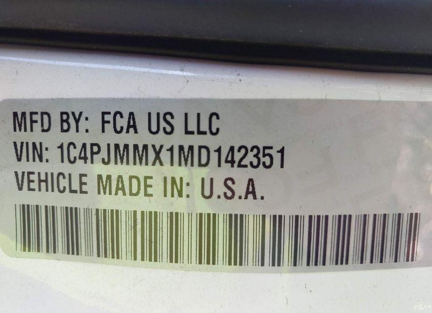 Photo 9 of 2021 Jeep Cherokee LATITUDE LUX 4X4 (VIN 1C4PJMMX1MD142351)