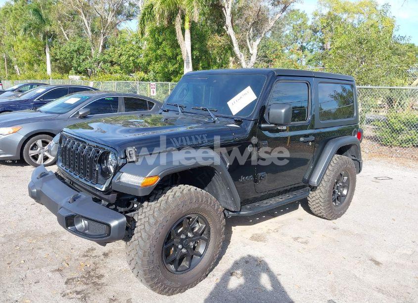 Photo 2 of 2024 Jeep Wrangler 2-DOOR WILLYS 4X4 (VIN 1C4PJXAG0RW298950)