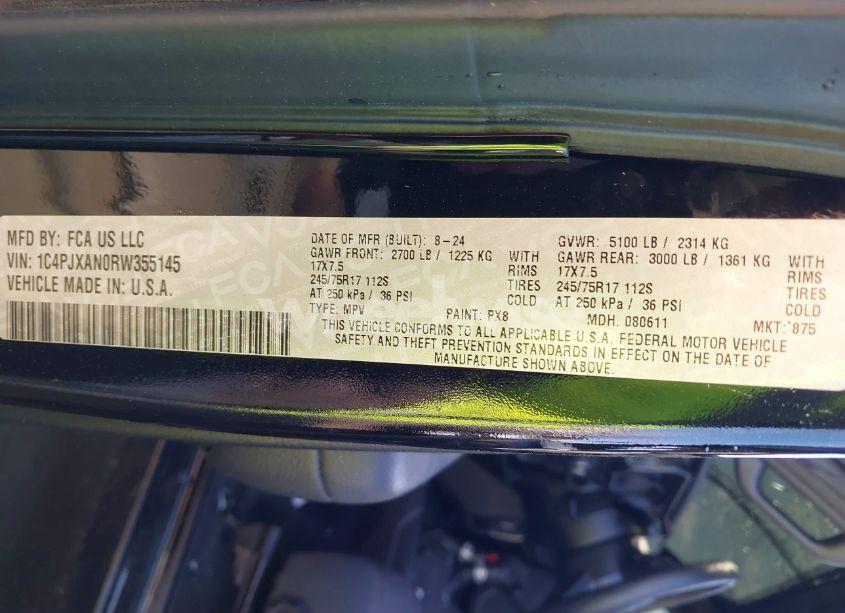 Photo 9 of 2024 Jeep Wrangler 2-DOOR SPORT 4X4 (VIN 1C4PJXAN0RW355145)