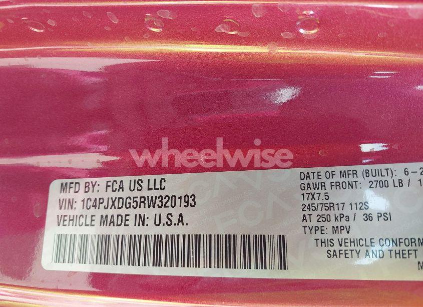 Photo 9 of 2024 Jeep Wrangler 4-DOOR SPORT S 4X4 (VIN 1C4PJXDG5RW320193)