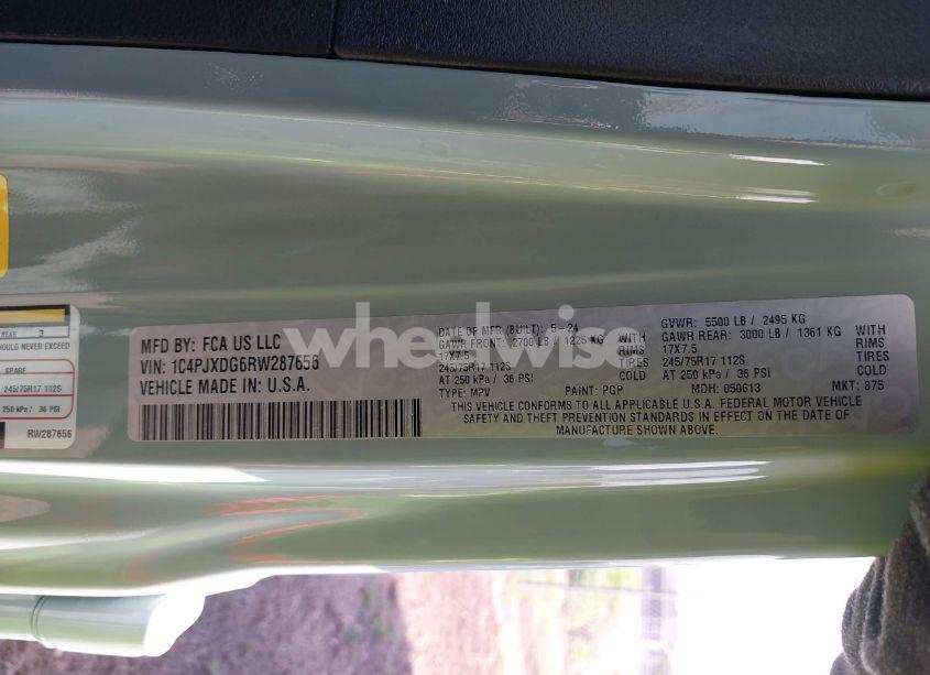 Photo 9 of 2024 Jeep Wrangler 4-DOOR SPORT S 4X4 (VIN 1C4PJXDG6RW287656)