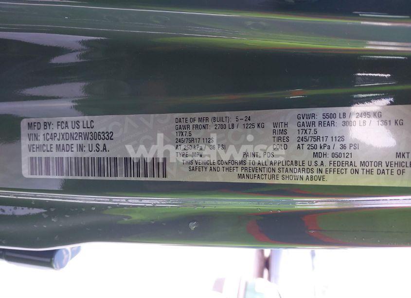 Photo 9 of 2024 Jeep Wrangler 4-DOOR SPORT S 4X4 (VIN 1C4PJXDN2RW306332)