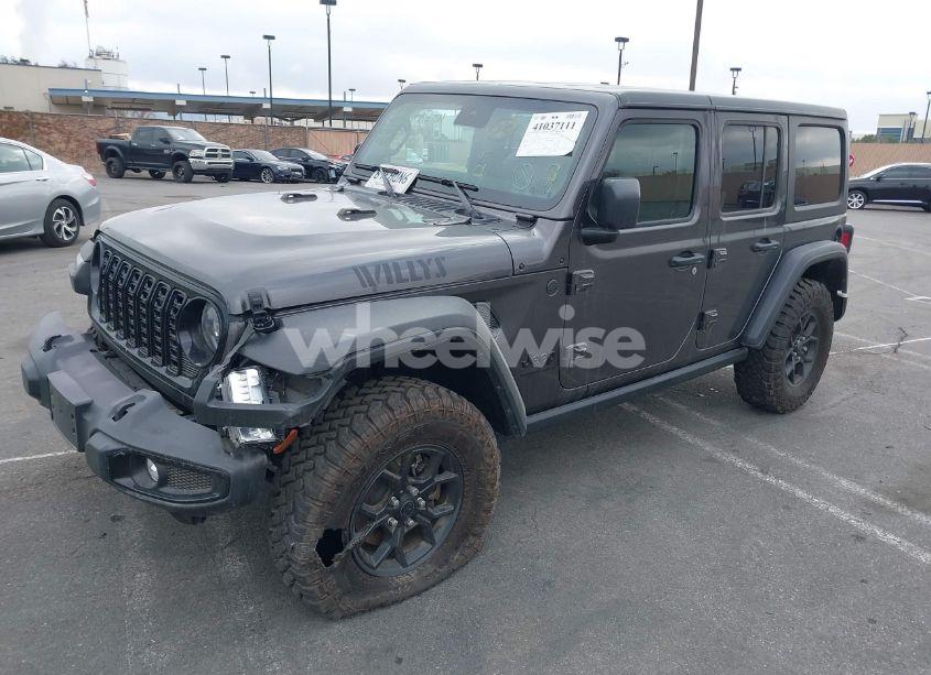 Photo 2 of 2024 Jeep Wrangler 4-DOOR WILLYS 4X4 (VIN 1C4PJXDN4RW106374)