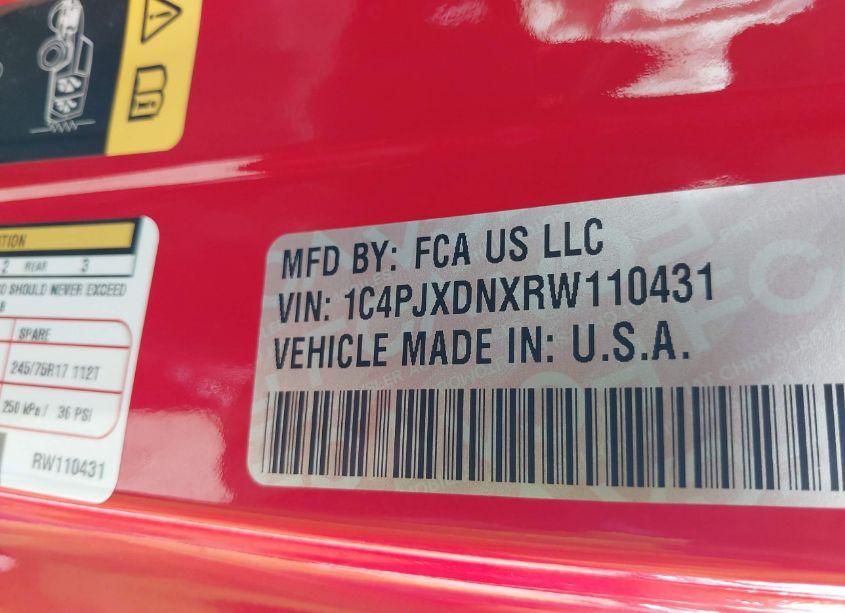 Photo 9 of 2024 Jeep Wrangler 4-DOOR SPORT S 4X4 (VIN 1C4PJXDNXRW110431)