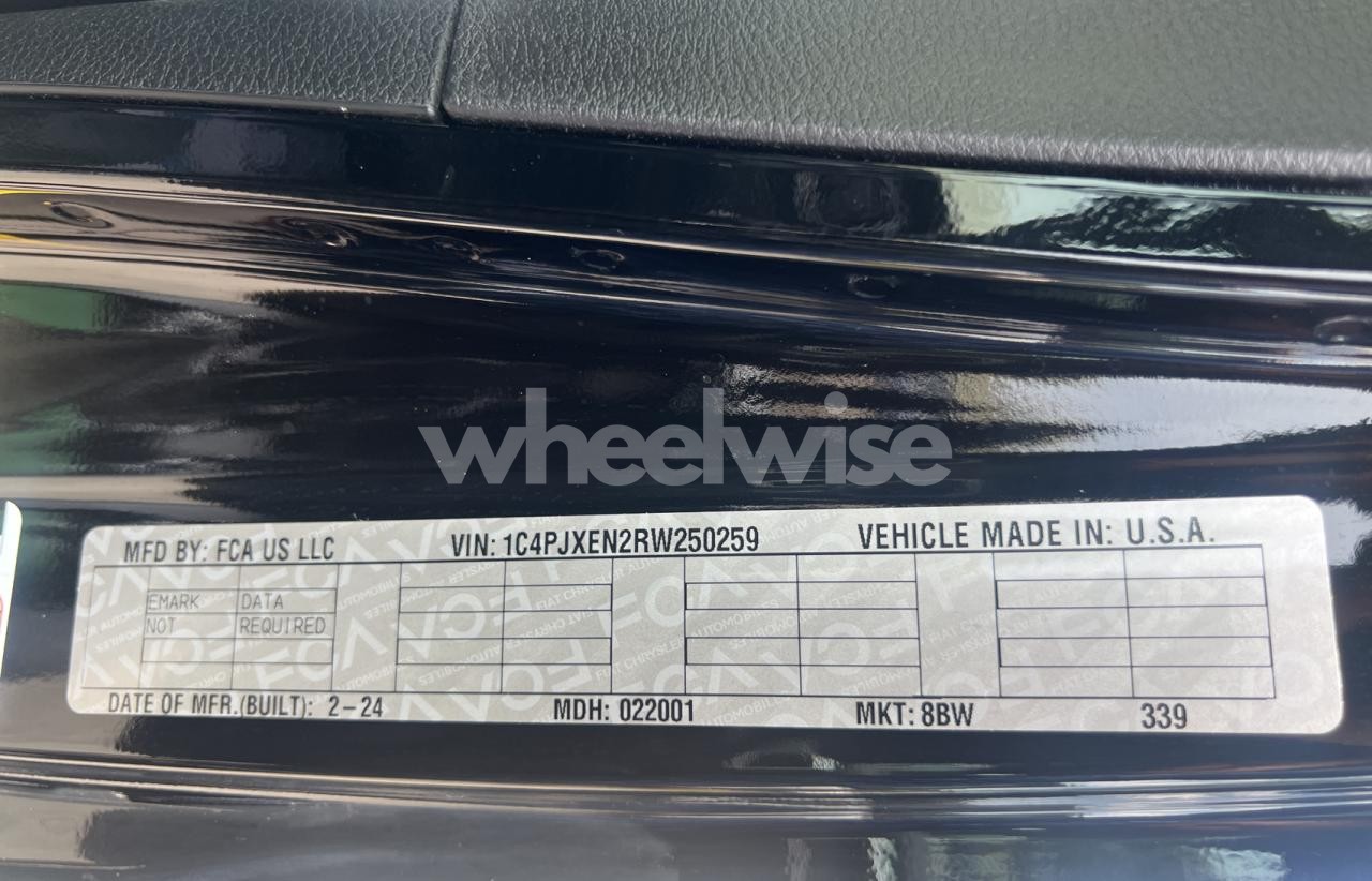 Photo 10 of 2024 JEEP WRANGLER SAHARA (VIN 1C4PJXEN2RW250259)