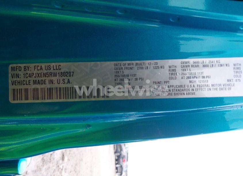 Photo 9 of 2024 Jeep Wrangler 4-DOOR SAHARA 4X4 (VIN 1C4PJXEN5RW180207)