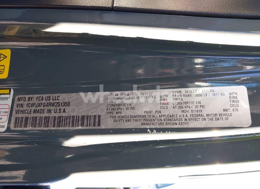 Photo 9 of 2024 Jeep Wrangler 4-DOOR RUBICON 4X4 (VIN 1C4PJXFG4RW251350)