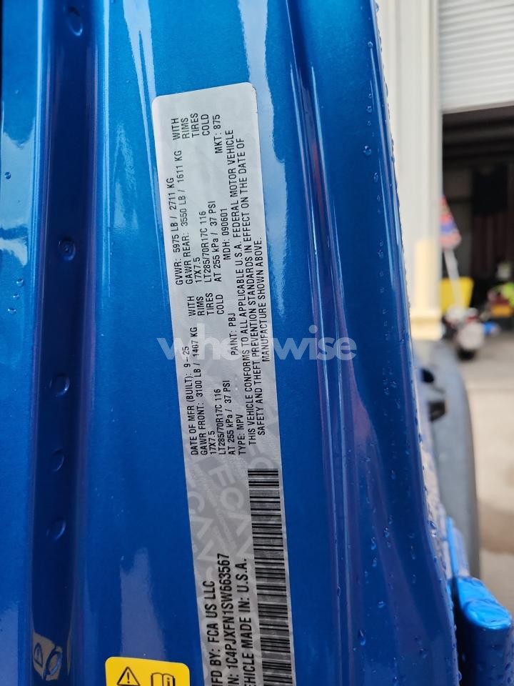 Photo 13 of 2025 JEEP WRANGLER RUBICON (VIN 1C4PJXFN1SW663567)