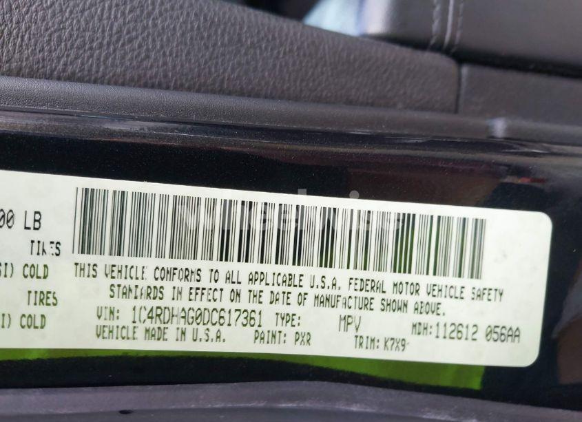 Photo 9 of 2013 Dodge Durango SXT (VIN 1C4RDHAG0DC617361)