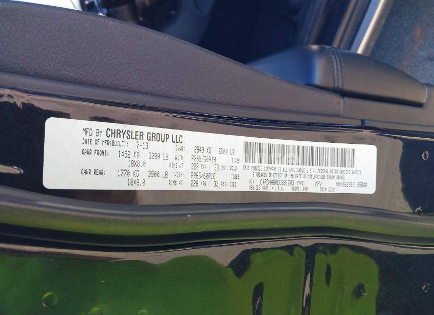 Photo 9 of 2013 Dodge Durango SXT (VIN 1C4RDHAG0DC691203)