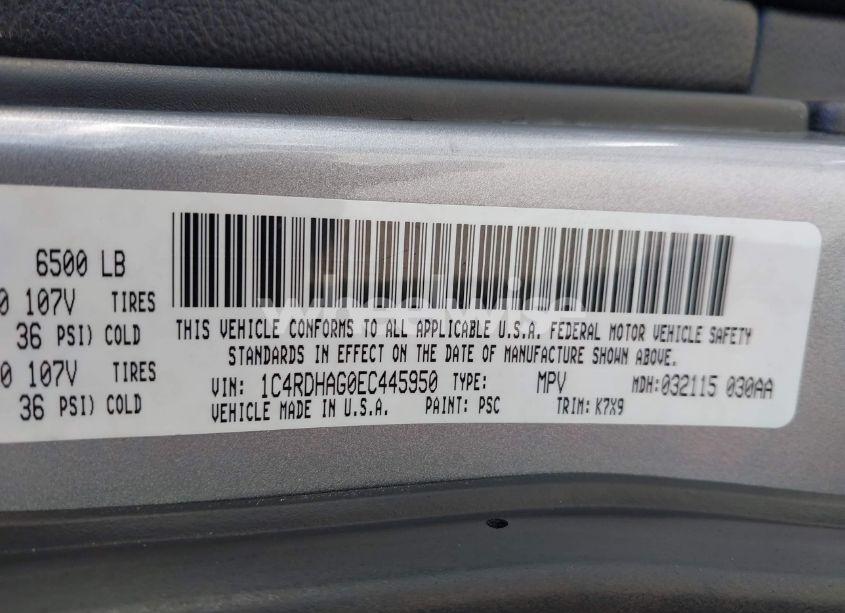 Photo 9 of 2014 Dodge Durango SXT (VIN 1C4RDHAG0EC445950)