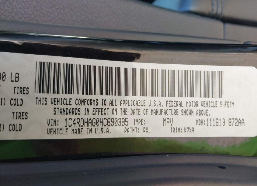 Photo 9 of 2017 Dodge Durango SXT RWD (VIN 1C4RDHAG0HC690395)