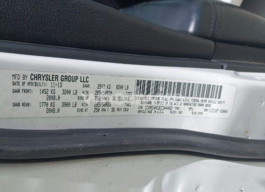 Photo 9 of 2014 Dodge Durango SXT (VIN 1C4RDHAG3EC344482)