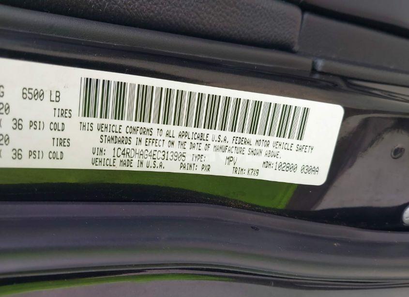 Photo 9 of 2014 Dodge Durango SXT (VIN 1C4RDHAG4EC313905)