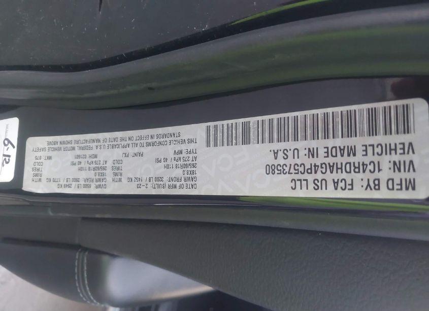 Photo 9 of 2023 Dodge Durango SXT LAUNCH EDITION RWD (VIN 1C4RDHAG4PC573580)