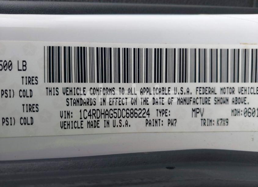 Photo 9 of 2013 Dodge Durango SXT (VIN 1C4RDHAG5DC686224)