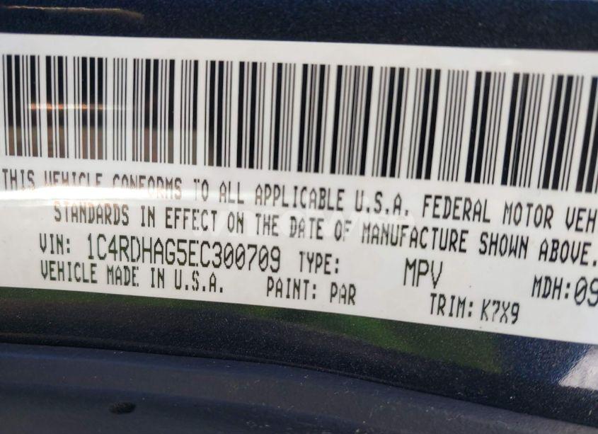 Photo 9 of 2014 Dodge Durango SXT (VIN 1C4RDHAG5EC300709)