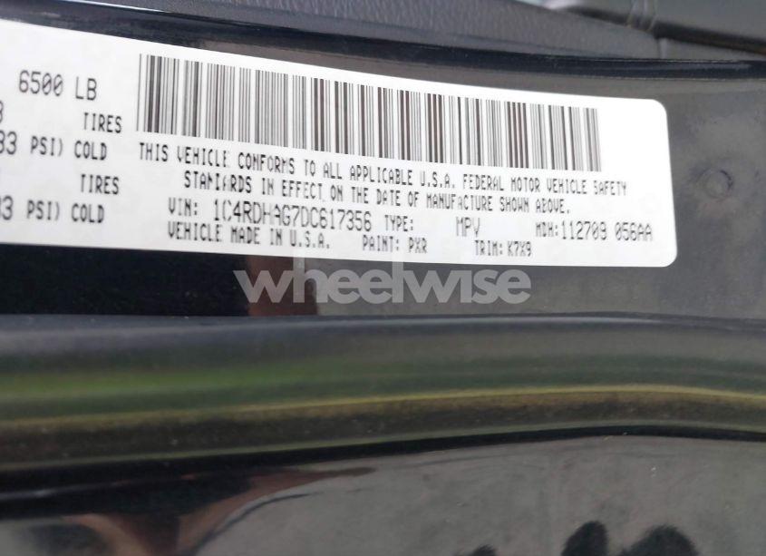 Photo 9 of 2013 Dodge Durango SXT (VIN 1C4RDHAG7DC617356)