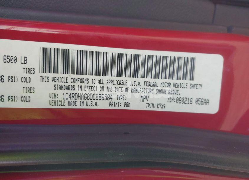 Photo 9 of 2013 Dodge Durango SXT (VIN 1C4RDHAG8DC696584)