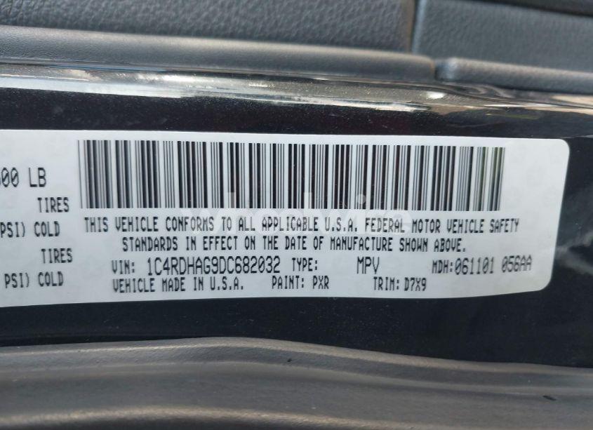 Photo 9 of 2013 Dodge Durango SXT (VIN 1C4RDHAG9DC682032)