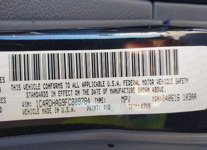 Photo 9 of 2015 Dodge Durango SXT (VIN 1C4RDHAG9FC809784)