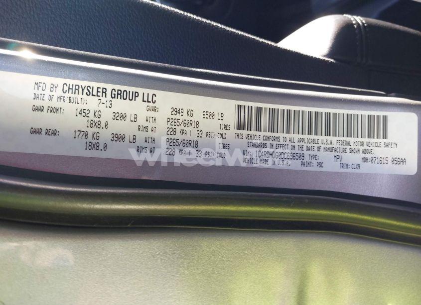 Photo 9 of 2013 Dodge Durango CREW (VIN 1C4RDHDG0DC696509)