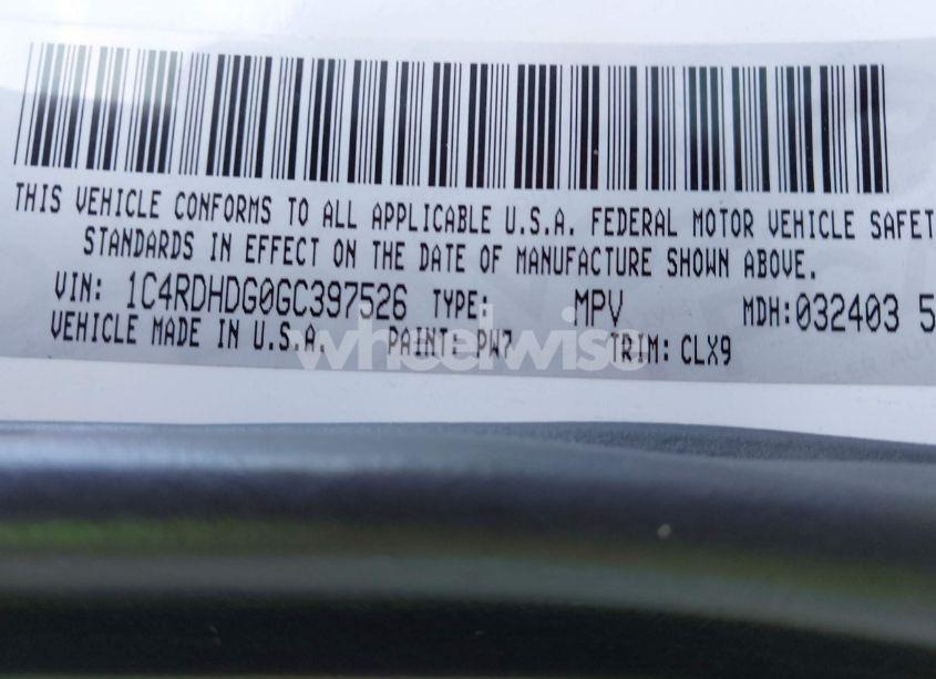 Photo 9 of 2016 Dodge Durango LIMITED (VIN 1C4RDHDG0GC397526)