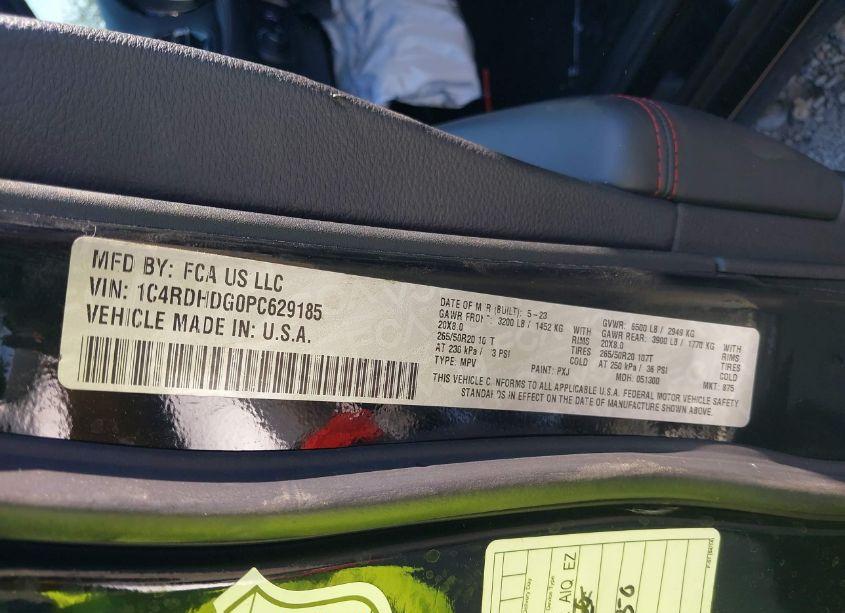 Photo 9 of 2023 Dodge Durango GT PLUS RWD (VIN 1C4RDHDG0PC629185)