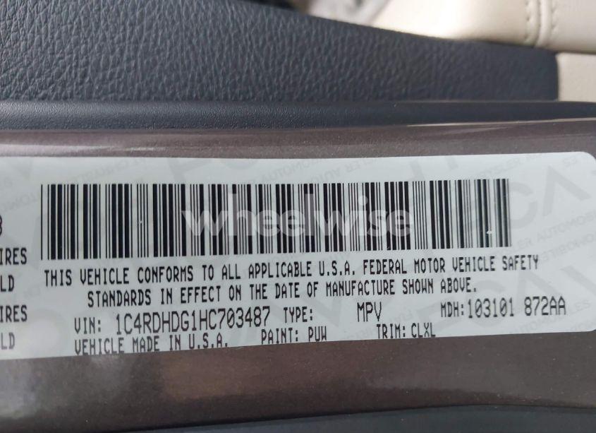 Photo 9 of 2017 Dodge Durango GT RWD (VIN 1C4RDHDG1HC703487)