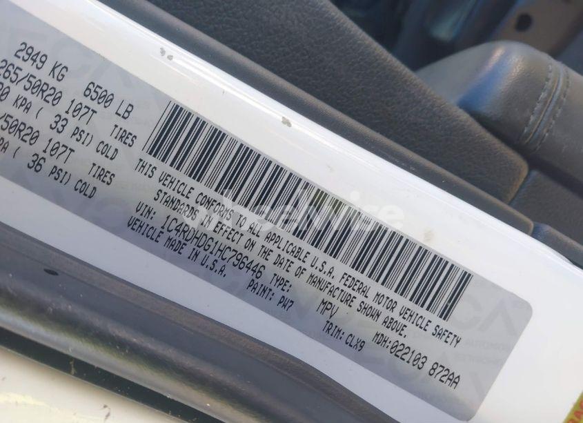 Photo 9 of 2017 Dodge Durango GT RWD (VIN 1C4RDHDG1HC796446)