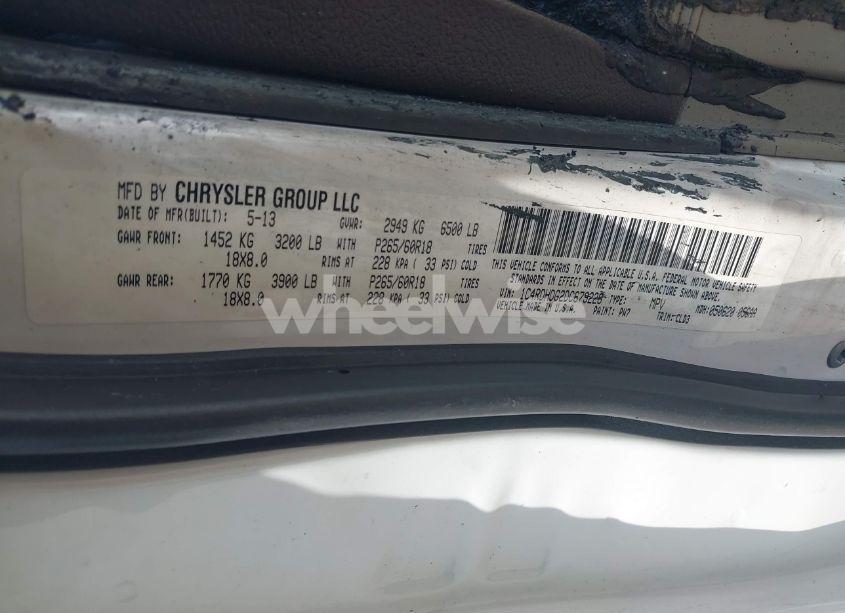 Photo 9 of 2013 Dodge Durango CREW (VIN 1C4RDHDG2DC679226)