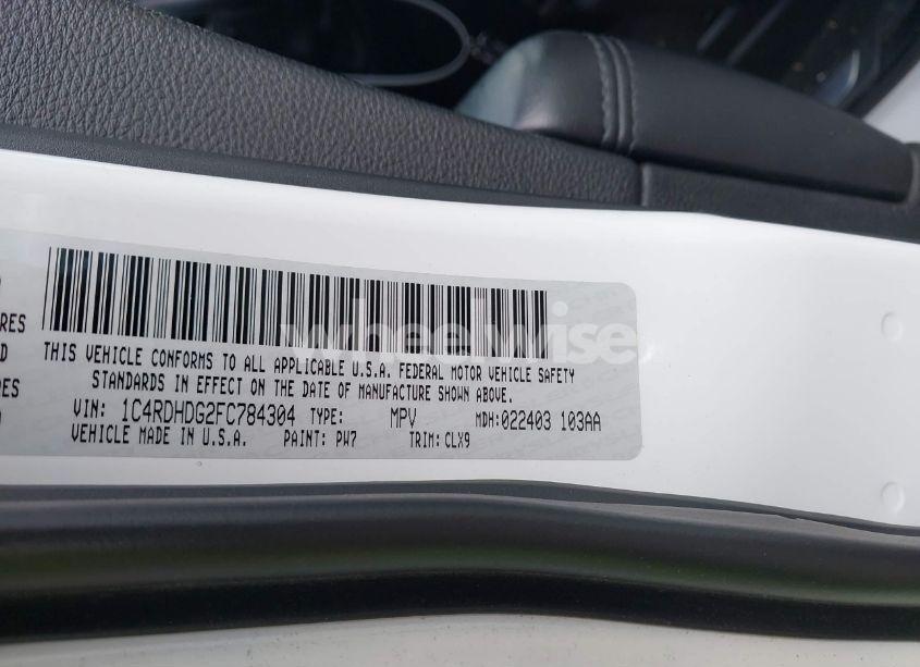 Photo 9 of 2015 Dodge Durango LIMITED (VIN 1C4RDHDG2FC784304)