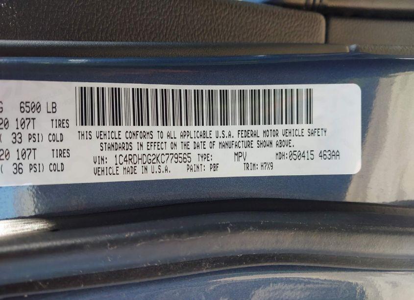 Photo 5 of 2019 Dodge Durango GT RWD (VIN 1C4RDHDG2KC779565)