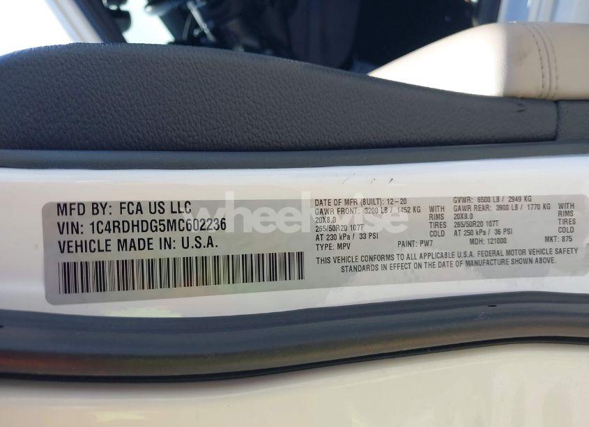 Photo 9 of 2021 Dodge Durango GT RWD (VIN 1C4RDHDG5MC602236)