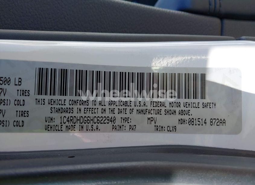 Photo 9 of 2017 Dodge Durango GT RWD (VIN 1C4RDHDG6HC622940)