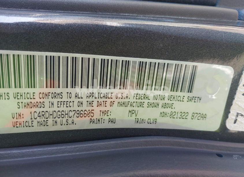 Photo 9 of 2017 Dodge Durango GT RWD (VIN 1C4RDHDG6HC796605)