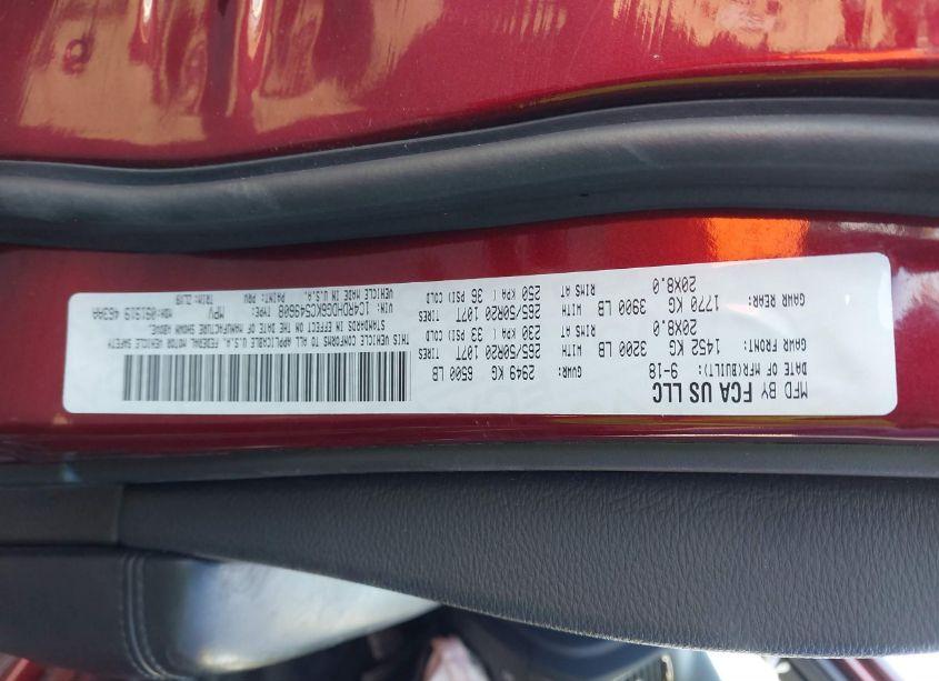 Photo 9 of 2019 Dodge Durango GT PLUS RWD (VIN 1C4RDHDG6KC549608)