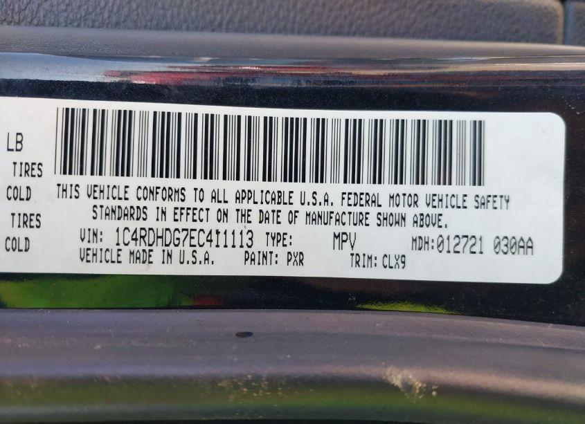 Photo 9 of 2014 Dodge Durango LIMITED (VIN 1C4RDHDG7EC411113)