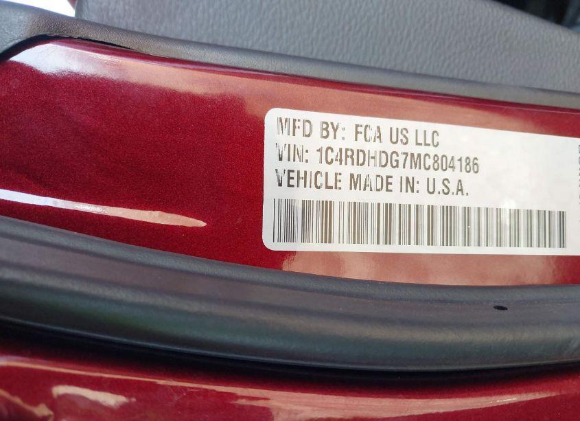 Photo 9 of 2021 Dodge Durango GT PLUS RWD (VIN 1C4RDHDG7MC804186)