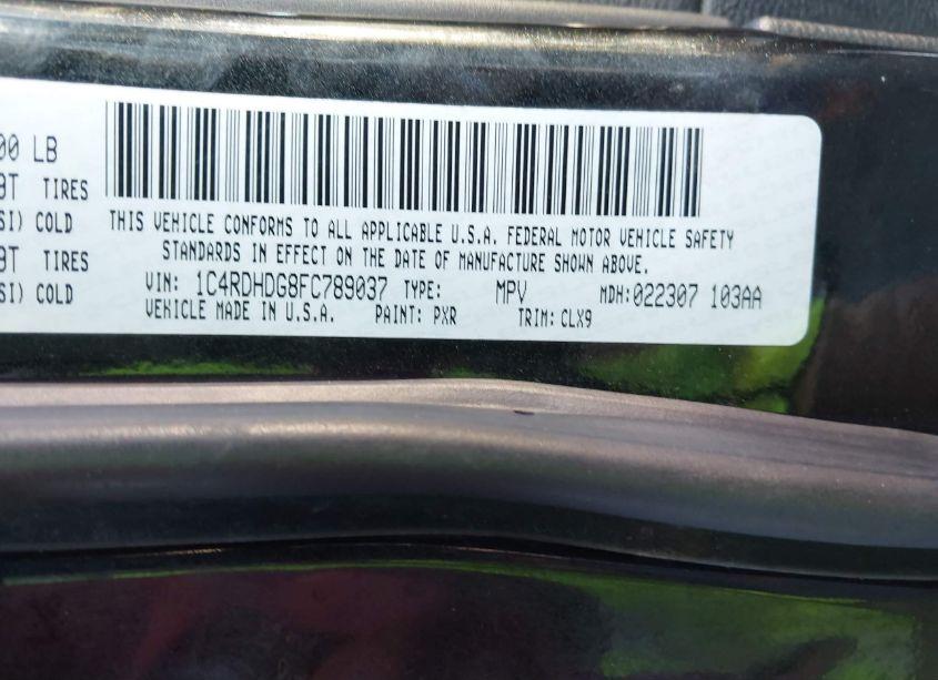 Photo 9 of 2015 Dodge Durango LIMITED (VIN 1C4RDHDG8FC789037)